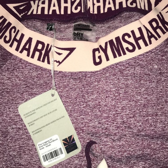 Gymshark Pants - Gymshark V3 Dry Leggings (purple)